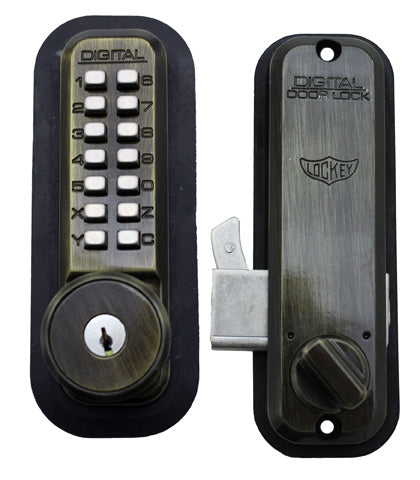 LockeuUSA 2500 Key Override Mechanical Keyless Combination Hook Bolt Lock