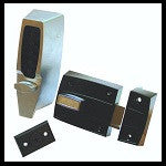 Kaba Simplex 7106 Pushbutton Lock Rim Deadlocking Shabbos Lock - Barzellock.com