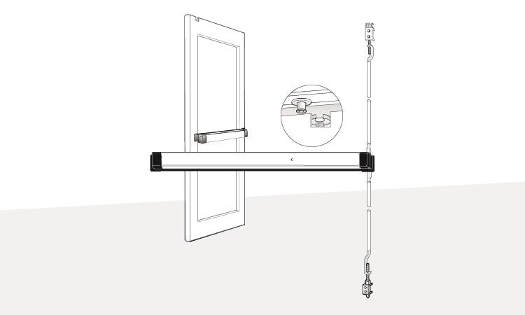 Adams Rite Alarm Exit Device Adams Rite 8600 CVR Exit Device – US Lock Supply