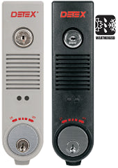 Detex EAX-300W Battery Powered Door Prop Alarm - Weatherized Grey - Barzellock.com