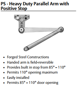 Sargent 281 Powerglide Cast Iron Door Closer - Barzellock.com