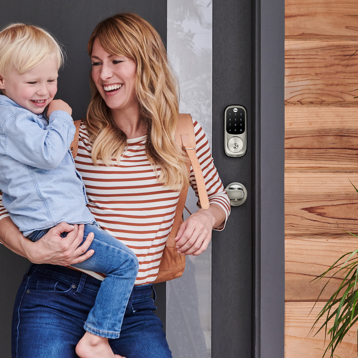 Yale Assure Lock SL - キーフリー タッチスクリーンドアロック ブラック Yale Assure Lock SL キーフリー タッチスクリーン リッジフィールド