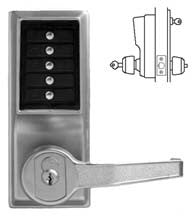 Simplex L1076 Cylindrical Lock, Combination Entry, Key Override, And P ...